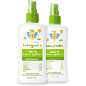image:imageBabyganics Insect Spray 6oz 2 pack Made with Plant and Essential Oils Packaging May Vary6 Fl Oz Pack of 2